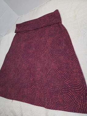 Ibex Daybreak Soft Merino Wool Colorful Skirt Sz S Lightweight A Line Waistband